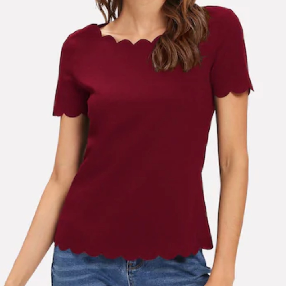 Red blouse